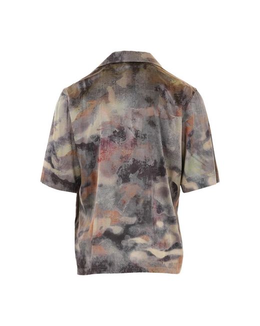 DIESEL Gray Short Sleeve Shirts for men