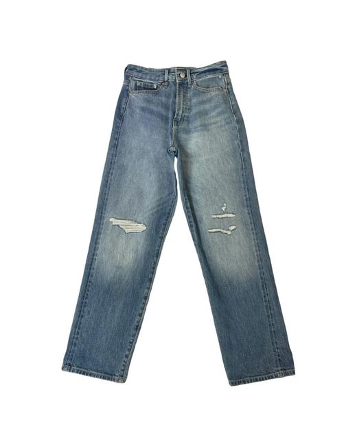 Denham Jeans ,Blauw ,Katoen Wijde Pijp Fit Mid Blauwe Jeans in het Blue voor heren