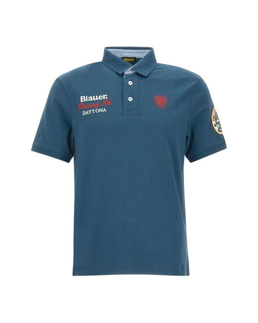Blauer Albano Polo in het Blue voor heren