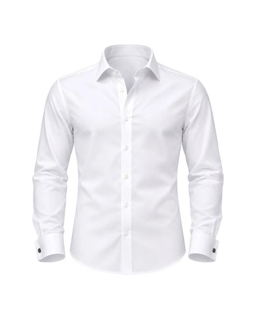 Alessandro Dell'acqua White Formal Shirts for men