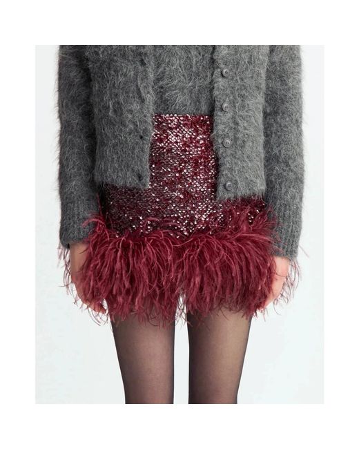 16Arlington Purple Short Skirts
