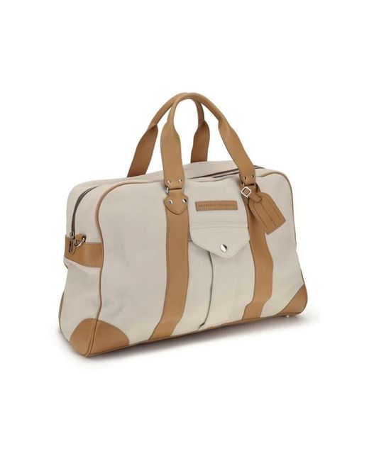 Weekend Bags di Brunello Cucinelli in Natural da Uomo