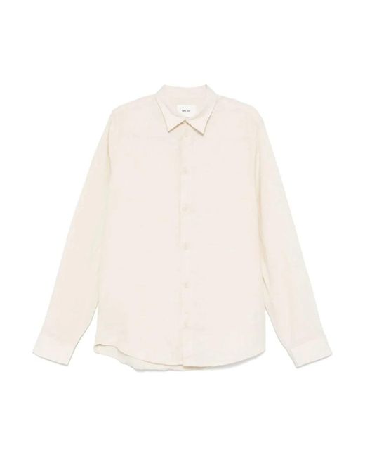 NN07 White Casual Shirts for men