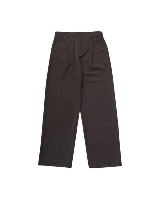 Soulland Gray Cropped Trousers