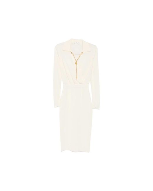 Elisabetta Franchi White Shirt Dresses