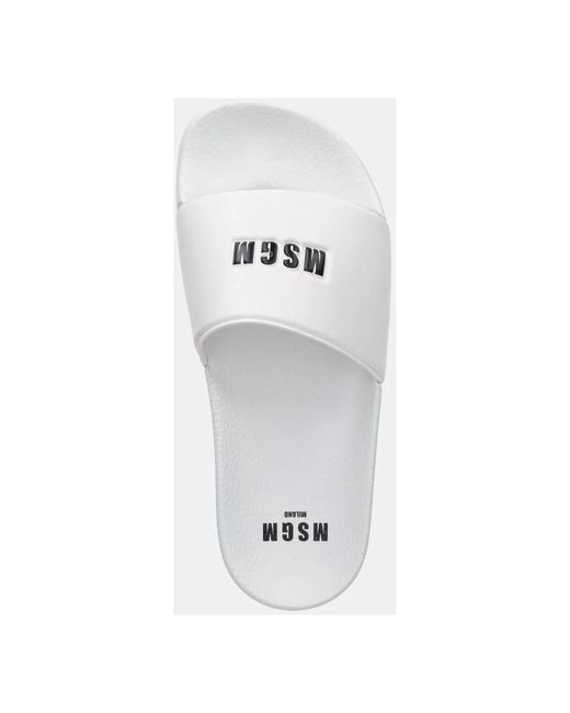 Sliders MSGM de color White