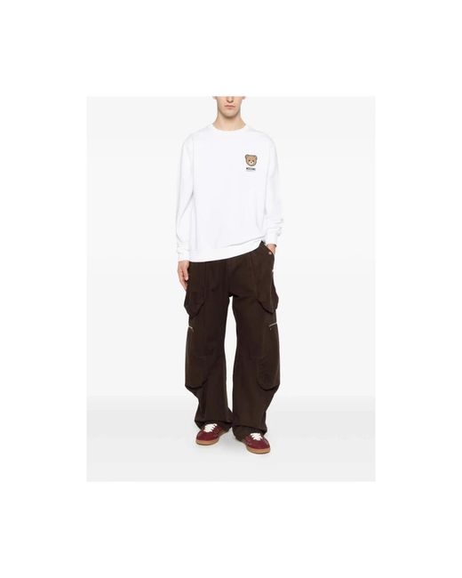 Moschino White Sweatshirts for men