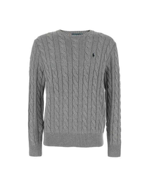 Round-Neck Knitwear Polo Ralph Lauren pour homme en coloris Gray