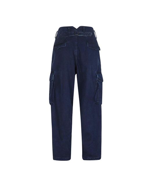 Yohji Yamamoto Blue Straight Jeans