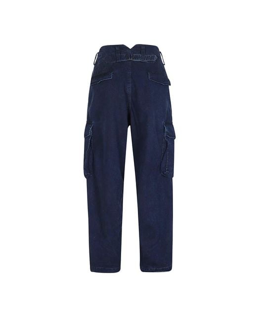 Yohji Yamamoto Loose-Fit Jeans in het Blue