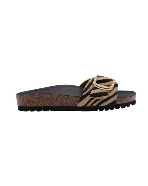 Sliders Scholl en coloris Brown