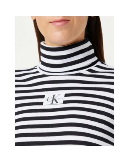 Calvin Klein Klassiek Zwart T-Shirt in het White