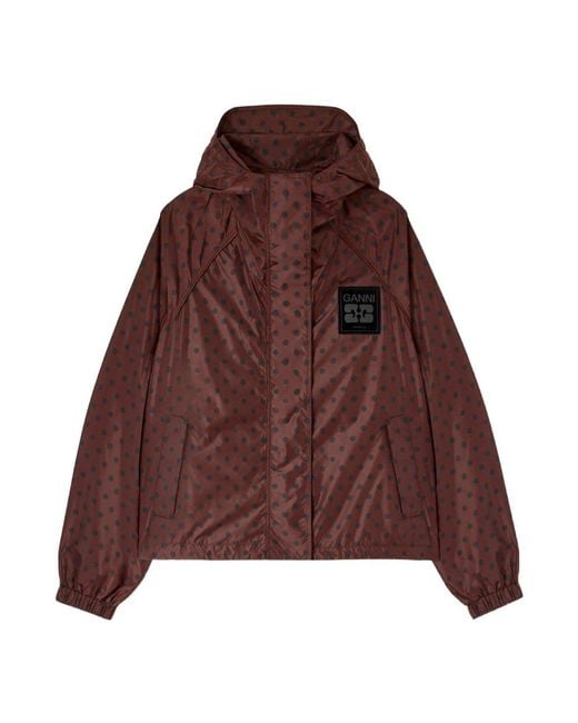 Light Jackets Ganni de color Brown