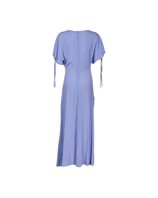 Mauro Grifoni Blue Elegant midi dresses collection
