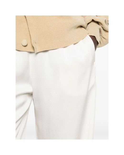 Fabiana Filippi White Wide Trousers