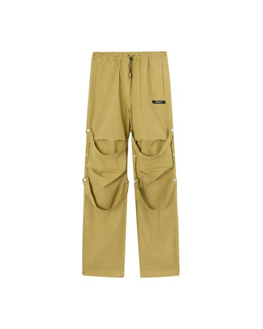 Palm Angels Yellow Straight Trousers