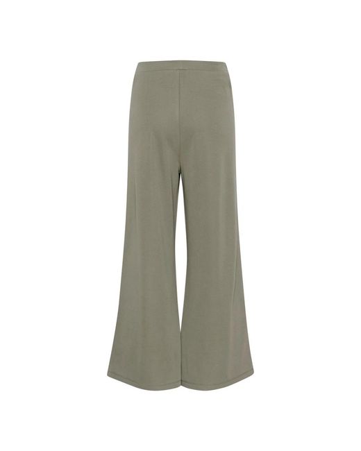 Part Two Green Wide Trousers