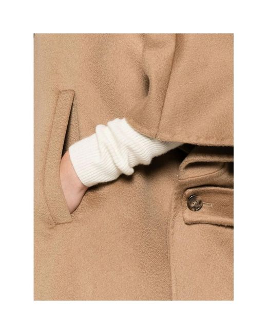 Max Mara Natural Single-Breasted Coats