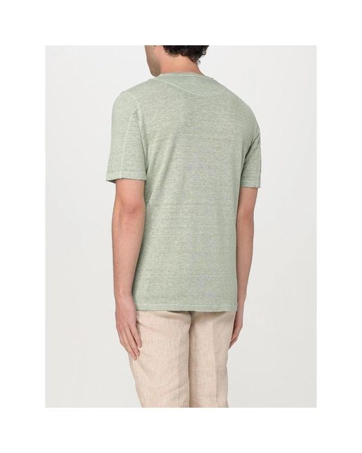 T-Shirts 120% Lino de hombre de color Green