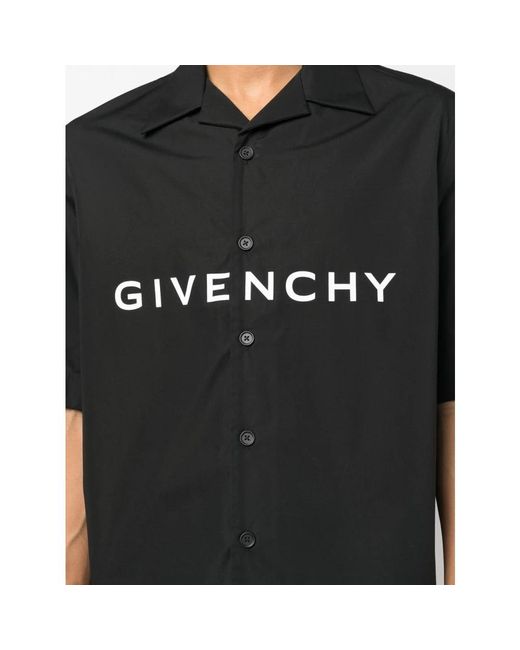 Givenchy Black Short Sleeve Shirts for men