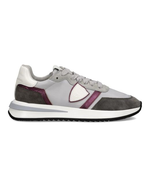 Philippe Model Schoenen ,Veelkleurig ,Katoen Sneakers Tropez 2.1 Running in het Gray