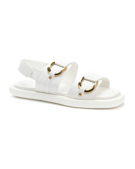 Keddo Schoenen ,Wit ,Witte Casual Open Sandalen in het White