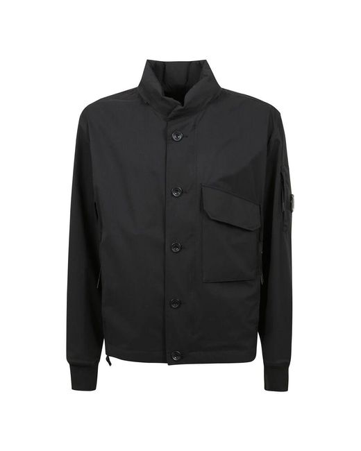 C P Company Geknöpfte Kapuzenjacke in Black für Herren