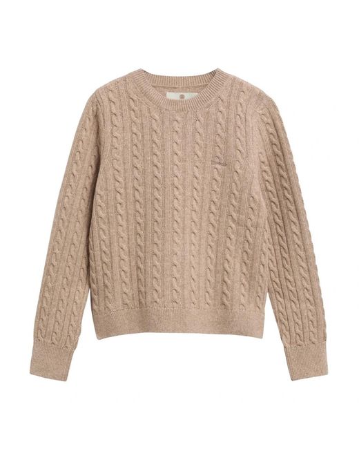 Barbour Natural Ashdown Zopfstrickpullover