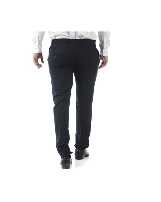 Daniele Alessandrini Blue Suit Trousers for men