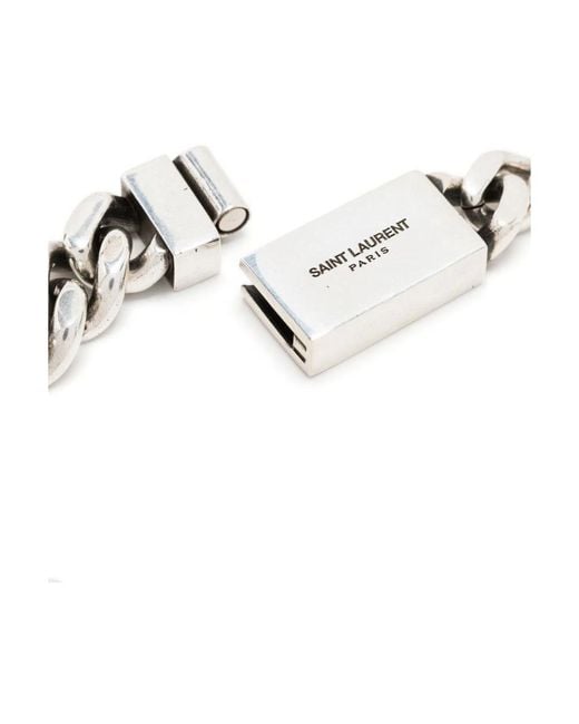 Saint Laurent Metallic Bracelets for men