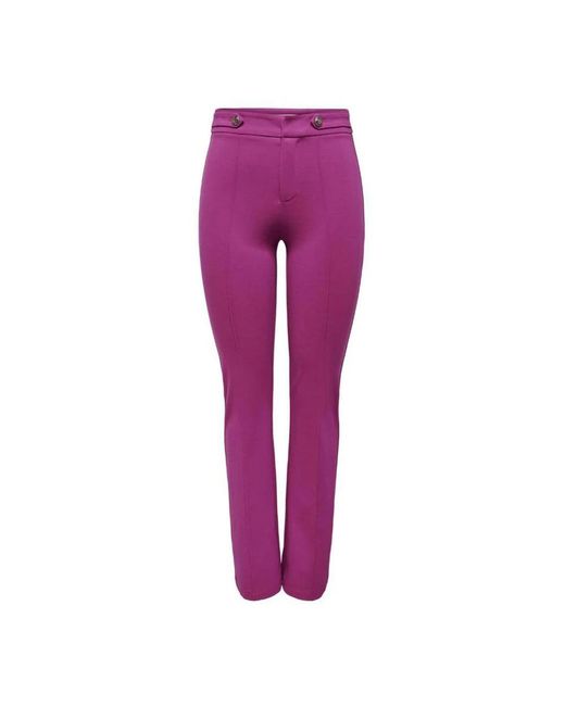 ONLY Purple Slim-Fit Trousers