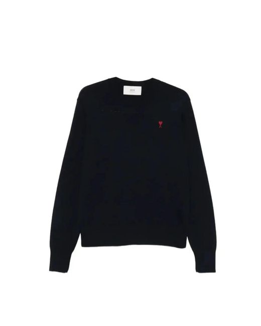 AMI Merinos Adc Sweater in het Blue voor heren