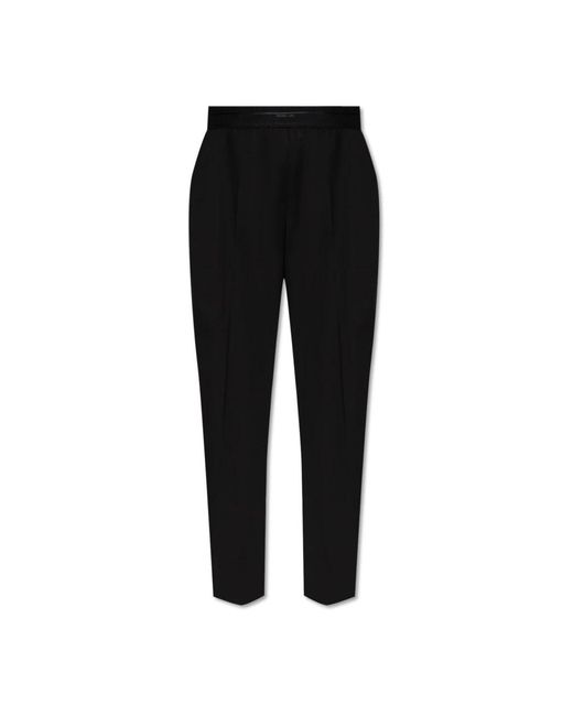 Helmut Lang Black Wide Trousers
