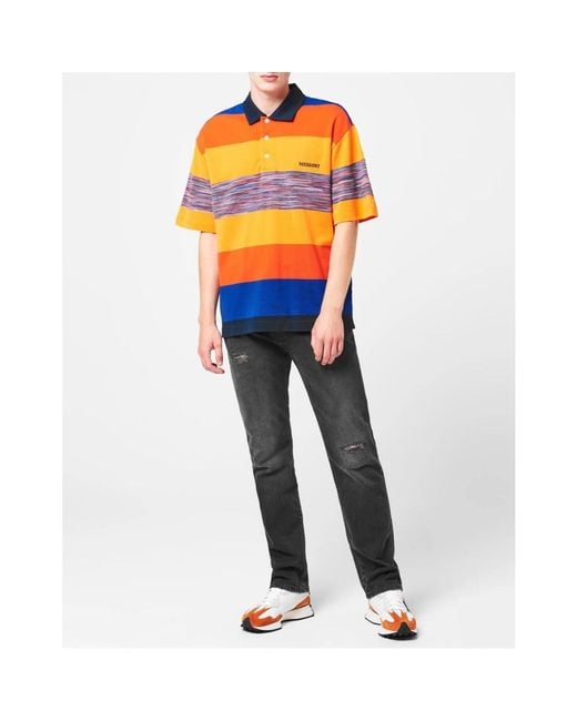 Missoni Orange Polo Shirts for men