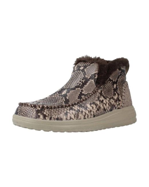 HeyDude Brown Winter boots