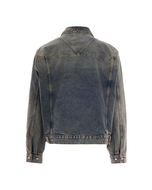 Represent Gray Denim Jackets for men