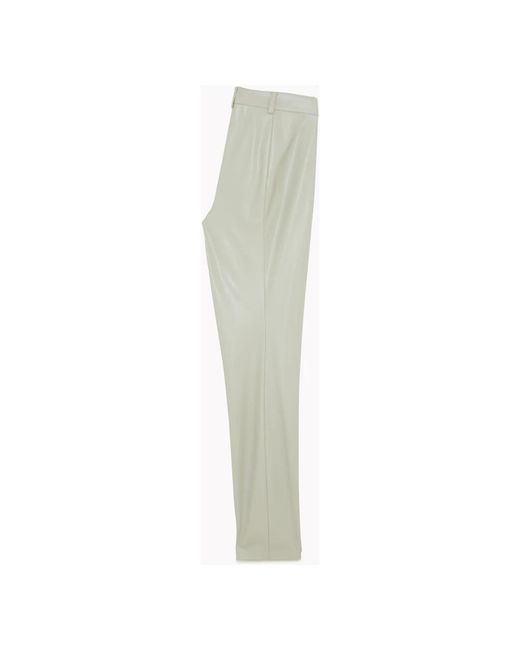 Patrizia Pepe Gray Slim-Fit Trousers