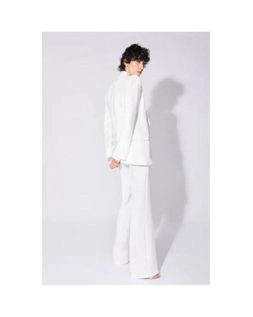 Barbara Bui White Weiße satin luxus mode weste