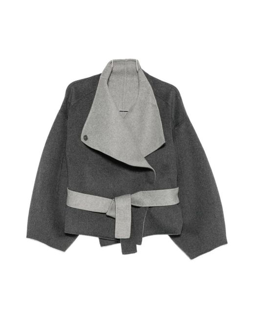 Frankie Shop Black Belted Coats