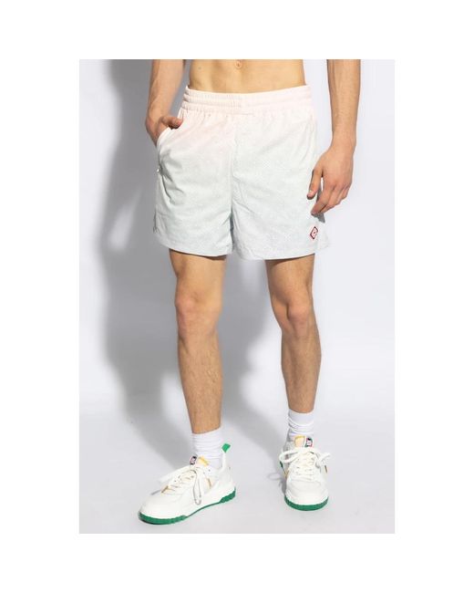 Casablancabrand Shorts mit logo in White für Herren