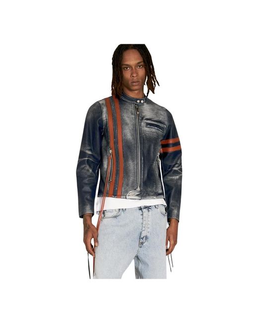 Leather Jackets di Eytys in Blue da Uomo
