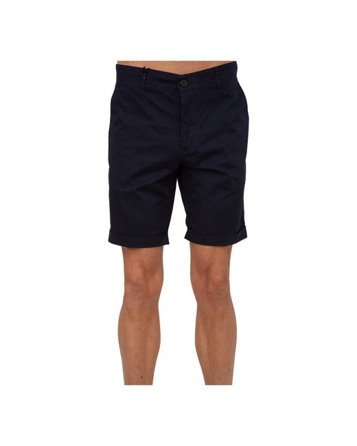 Peuterey Blue Casual Shorts for men