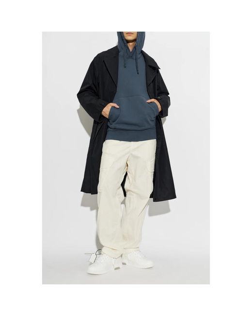 Stone Island Blue Hoodies for men