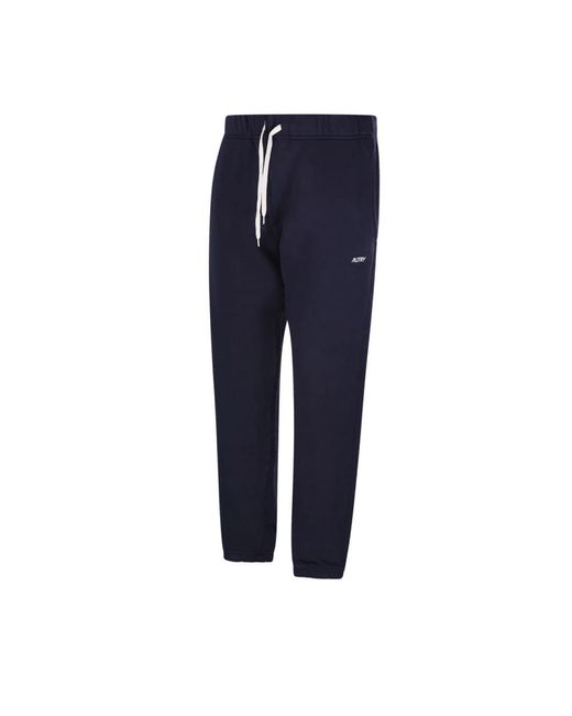 Autry Broeken ,Blauw ,Katoen Blauwe Jersey Sweatpant in het Blue voor heren