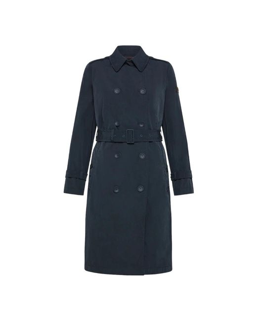 Peuterey Blue Trench Coats