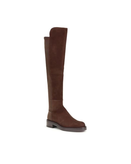 Stuart Weitzman Celia Hoge Over-De-Knie Laarzen in het Brown