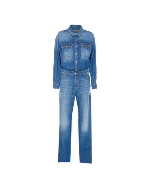 Elisabetta Franchi Blue Jumpsuits
