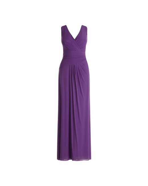 Vera Mont Purple Elegantes abendkleid mit v-ausschnitt,abendkleid mit v-ausschnitt