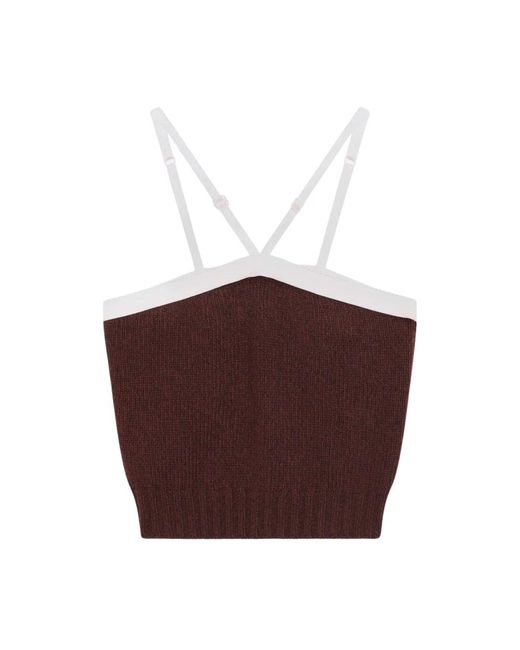 Prada Brown Sleeveless Top
