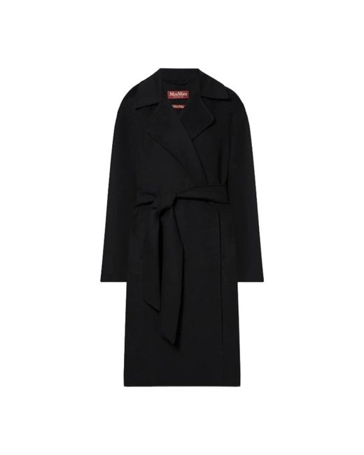 Coats > single-breasted coats Max Mara Studio en coloris Black